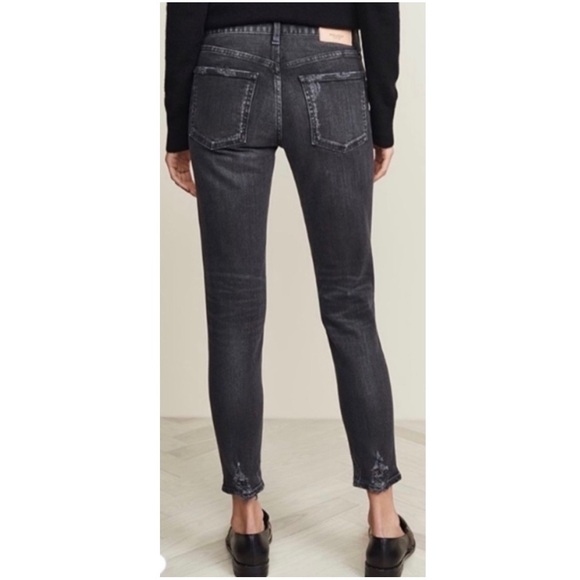 Moussy Vintage Velma Comfort Stretch Distressed Mid-Rise Ankle Jeans Size 27 - Picture 4 of 16